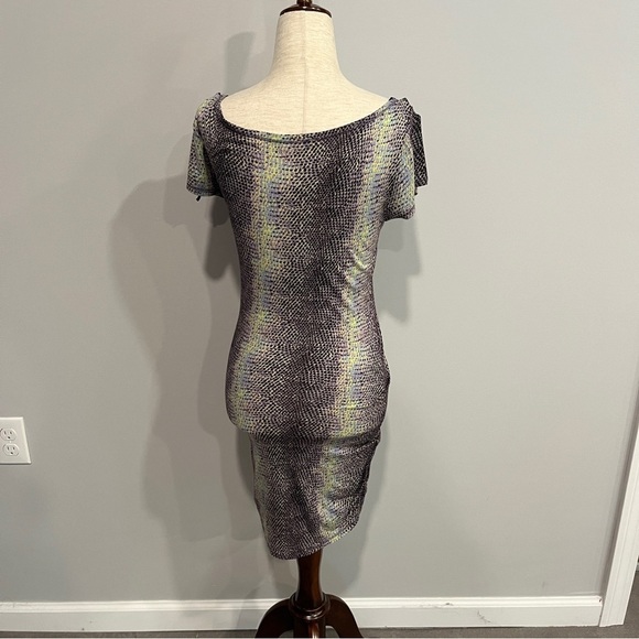 Rachel Roy Snakeprint Fitted‎ Short Dress Small - Picture 6 of 6